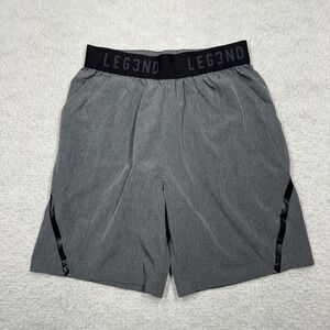 Legend Grey Athletic Gym Workout Shorts Men's Size Small